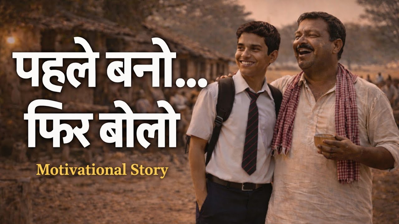 बोलने से पहले बनना सीखो|| पिता और बेटे कि कहानी|motivational story||Endrajit SR 