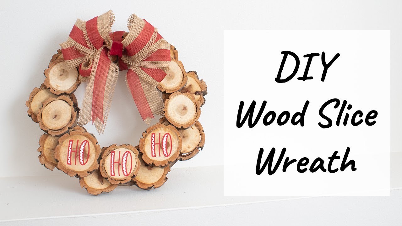 DIY Wood Slice Wreath
