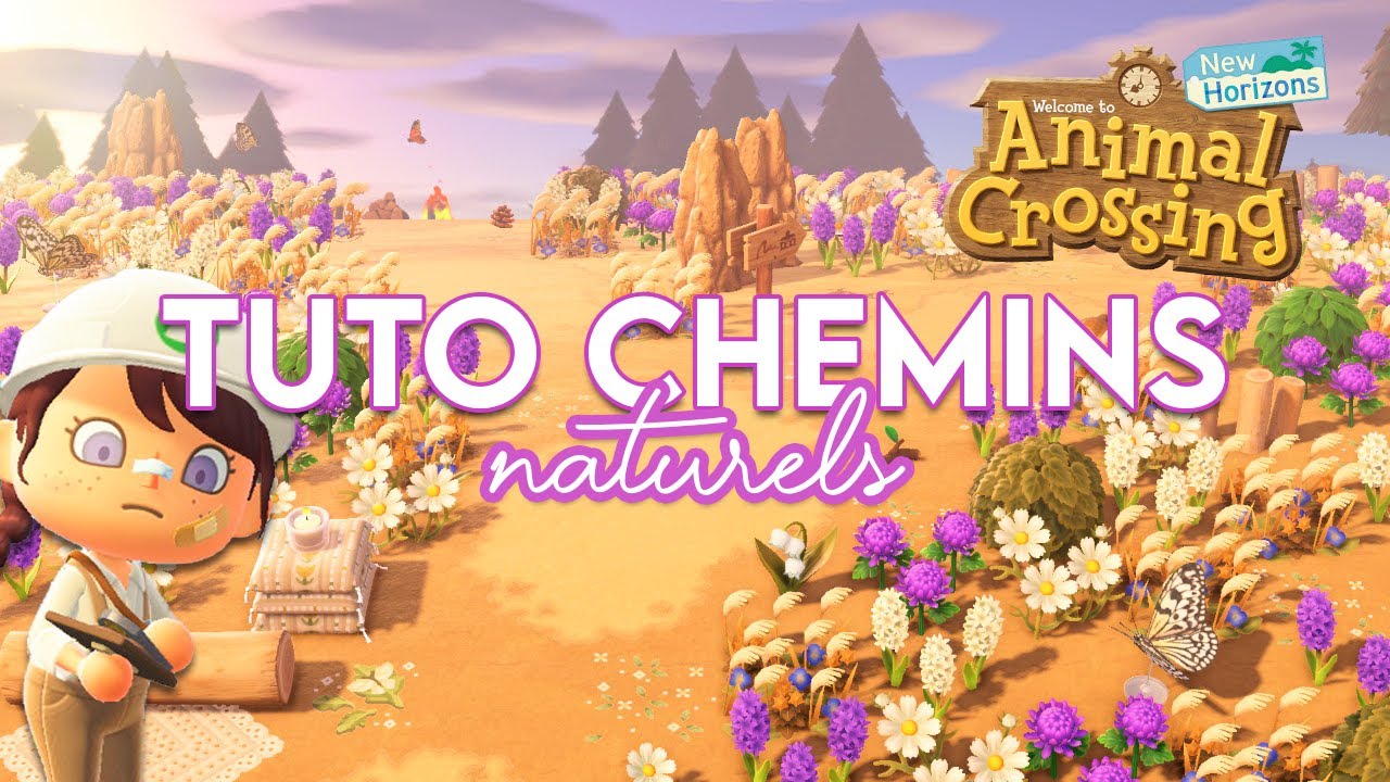 ASTUCES POUR CRÉER DES CHEMINS NATURELS 🍃 - ANIMAL CROSSING NEW HORIZONS