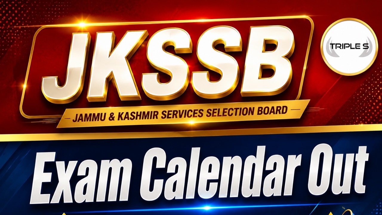 JKSSB EXAM CALENDAR OUT - FAA in November - What about JKPSI ? @TripleSClasses