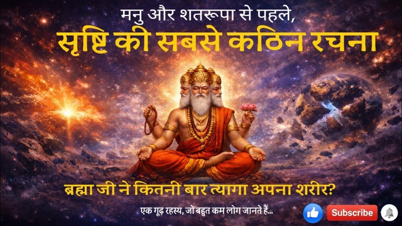 मनु और शतरूपा से पहले: ब्रह्मा जी ने कितनी बार त्यागा अपना शरीर?