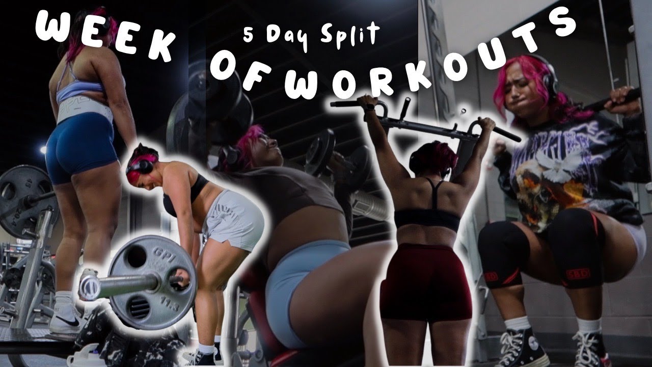 WEEK OF WORKOUTS | 5 DAY SPLIT | a walk through form cues & common mistakes         #weekofworkouts
