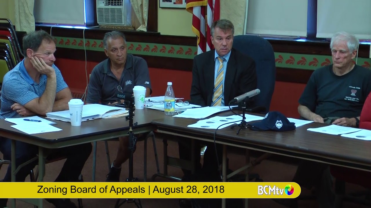 Brookfield MA Zoning Board of Appeals, August 28, 2018