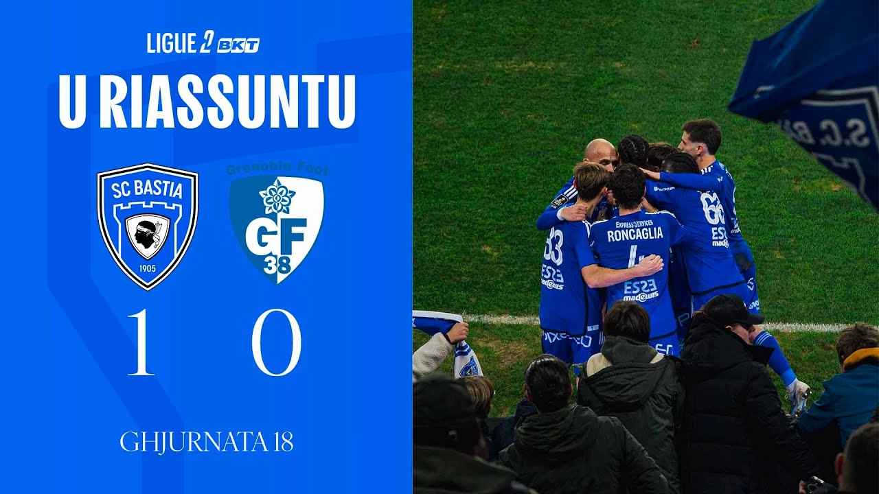 SC Bastia 1-0 Grenoble Foot 38 : U Riassuntu