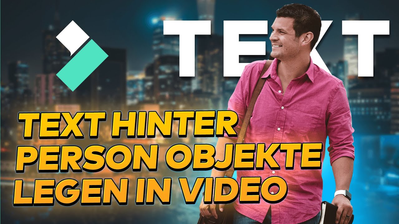 Text Intro: Text hinter Person / Objekte legen in Video | Filmora X Showcase