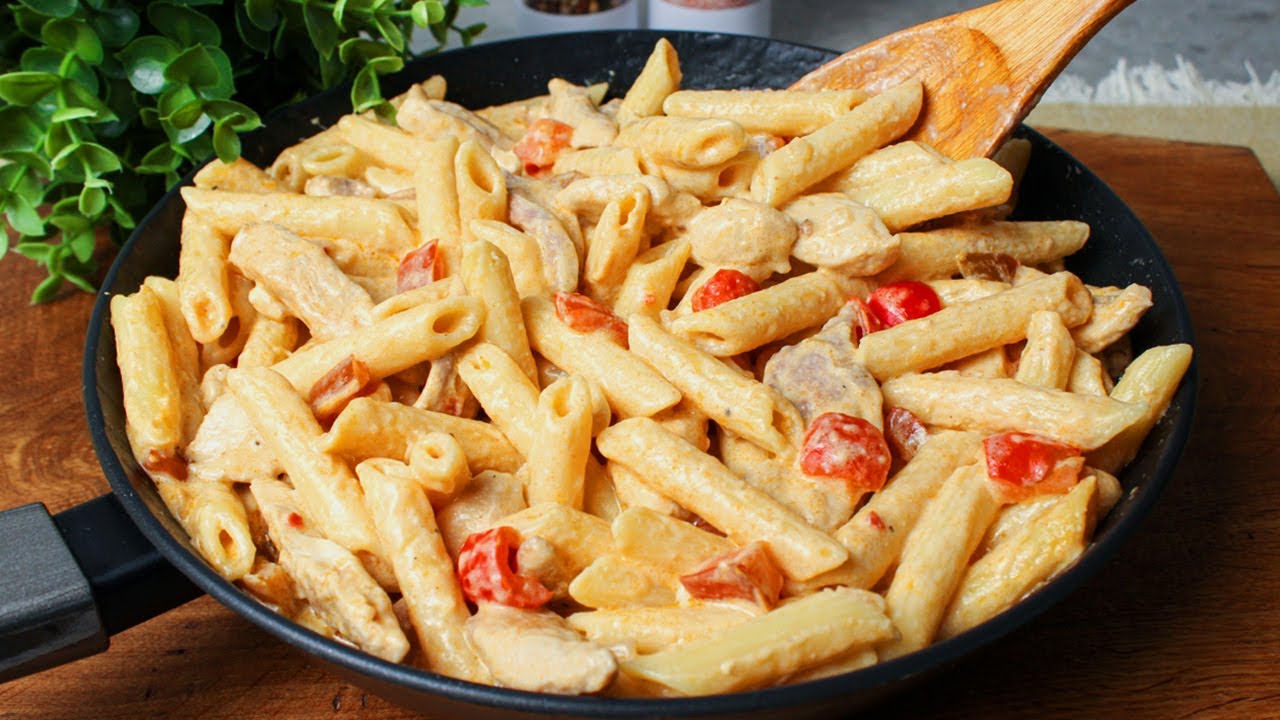 Невероятно вкусная куриная паста! Таких вкусных макарон я еще не ела!