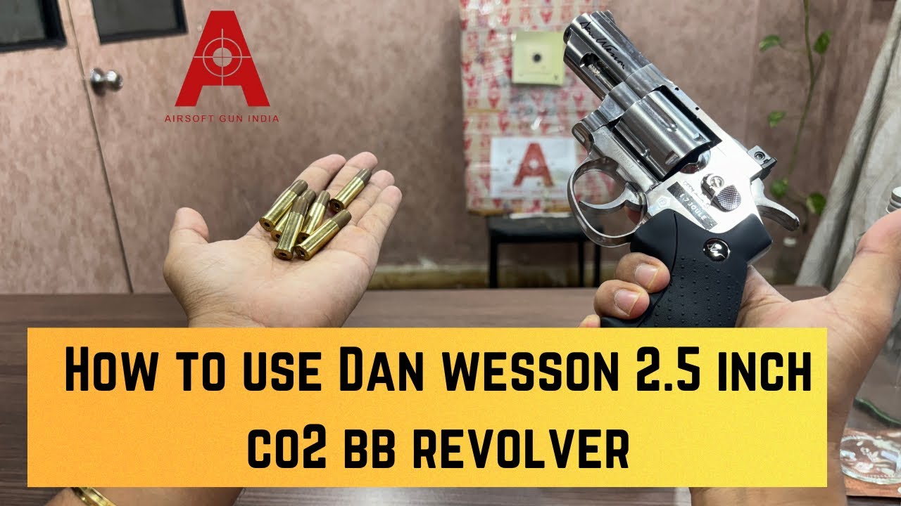 How to use Dan wesson 2.5 inch co2 bb revolver | co2 Air gun in India 🇮🇳