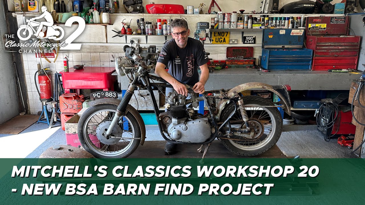 Видеоблог Classic Motorcycle Workshop Vlog 20 — новый проект BSA Barn Find