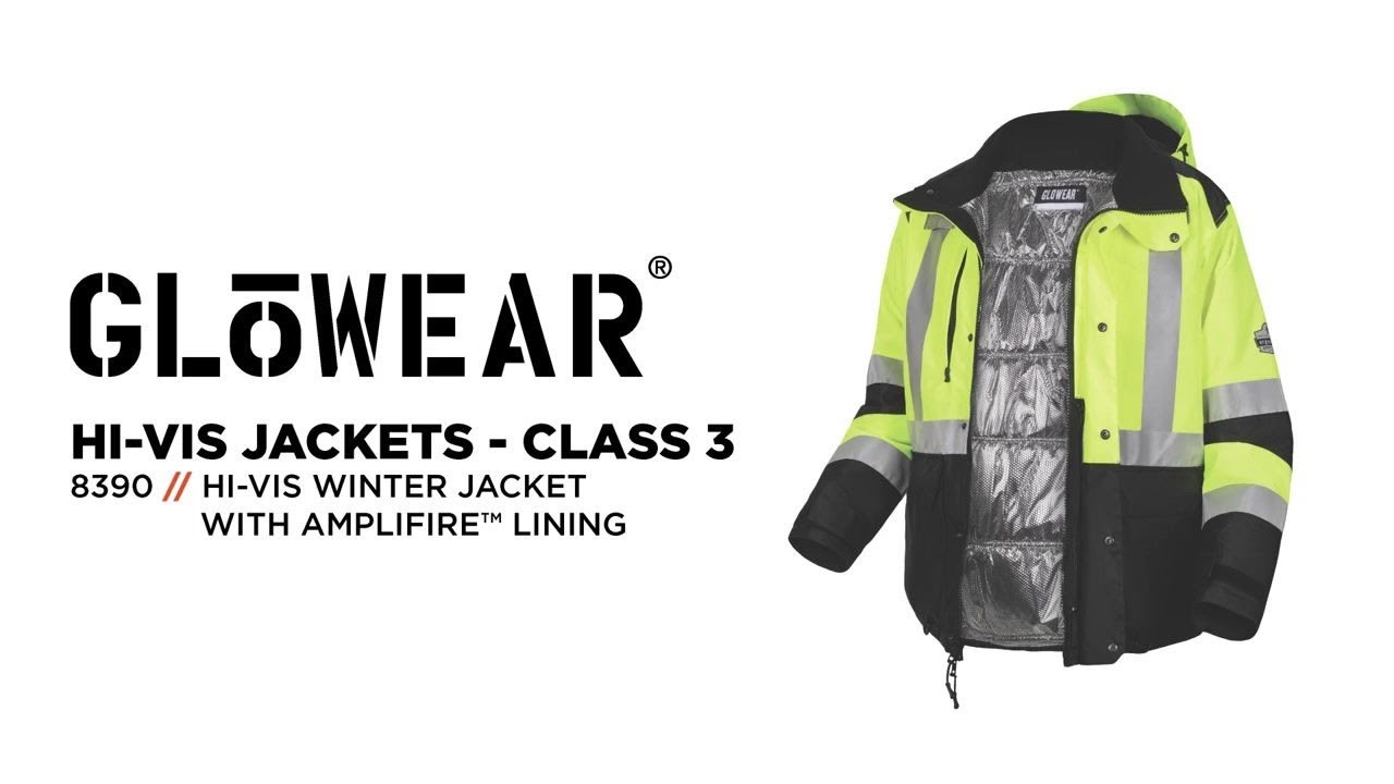 GloWear 8390 Hi-Vis Jacket Features Water-Resistant Visibility and AmpliFIRE&trade; Reflective Lining