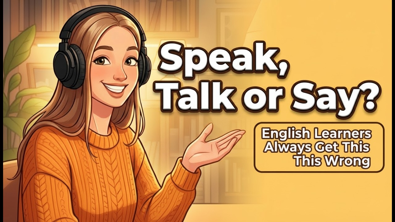 Speak, Talk or Say? | English Learners Always Get This Wrong