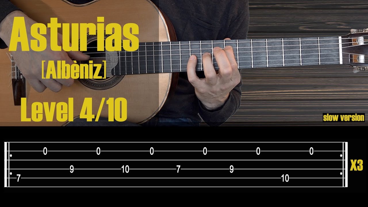 Asturias [Albeniz] Spanish Guitar With Free Tab/Sheet