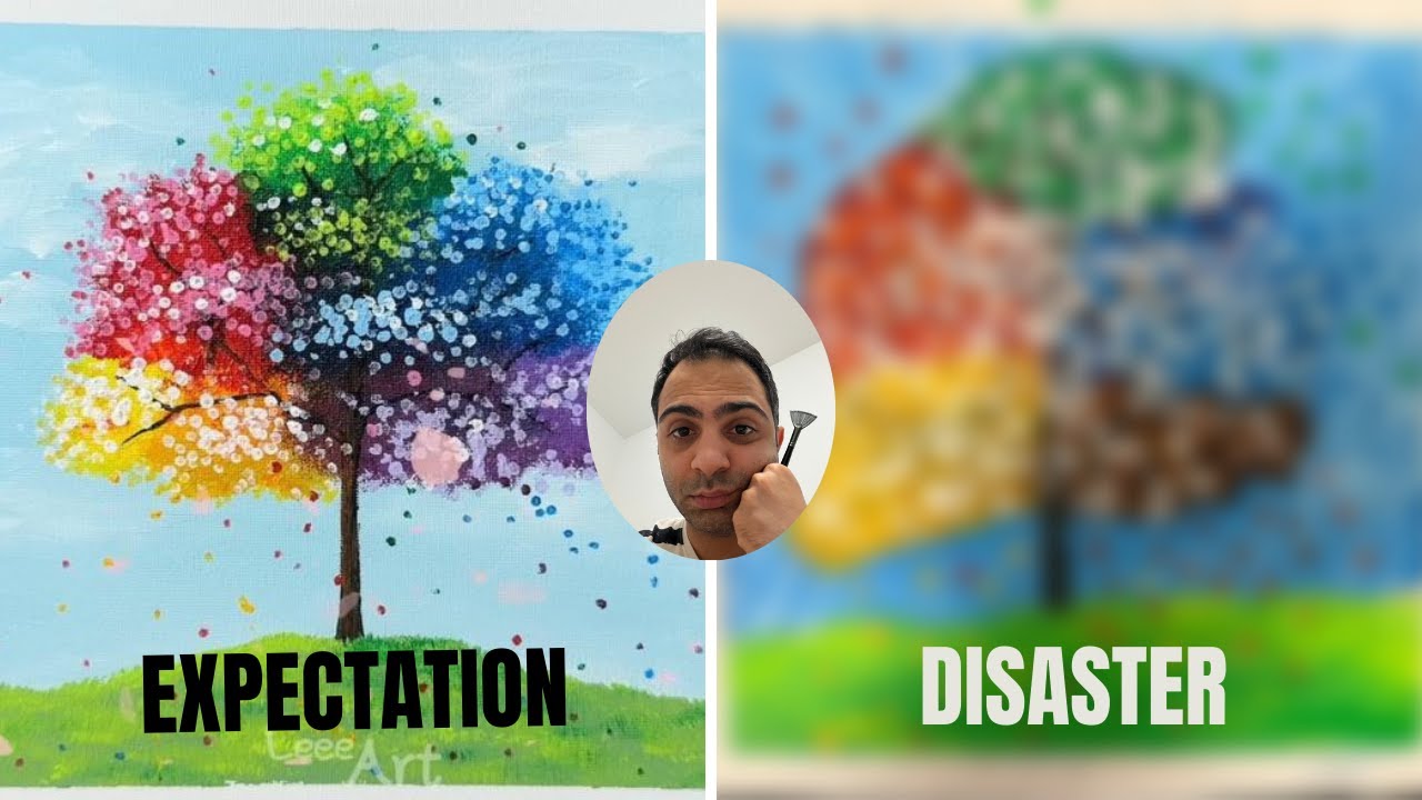 My First Painting... Disaster 😐 | My First Art Journey