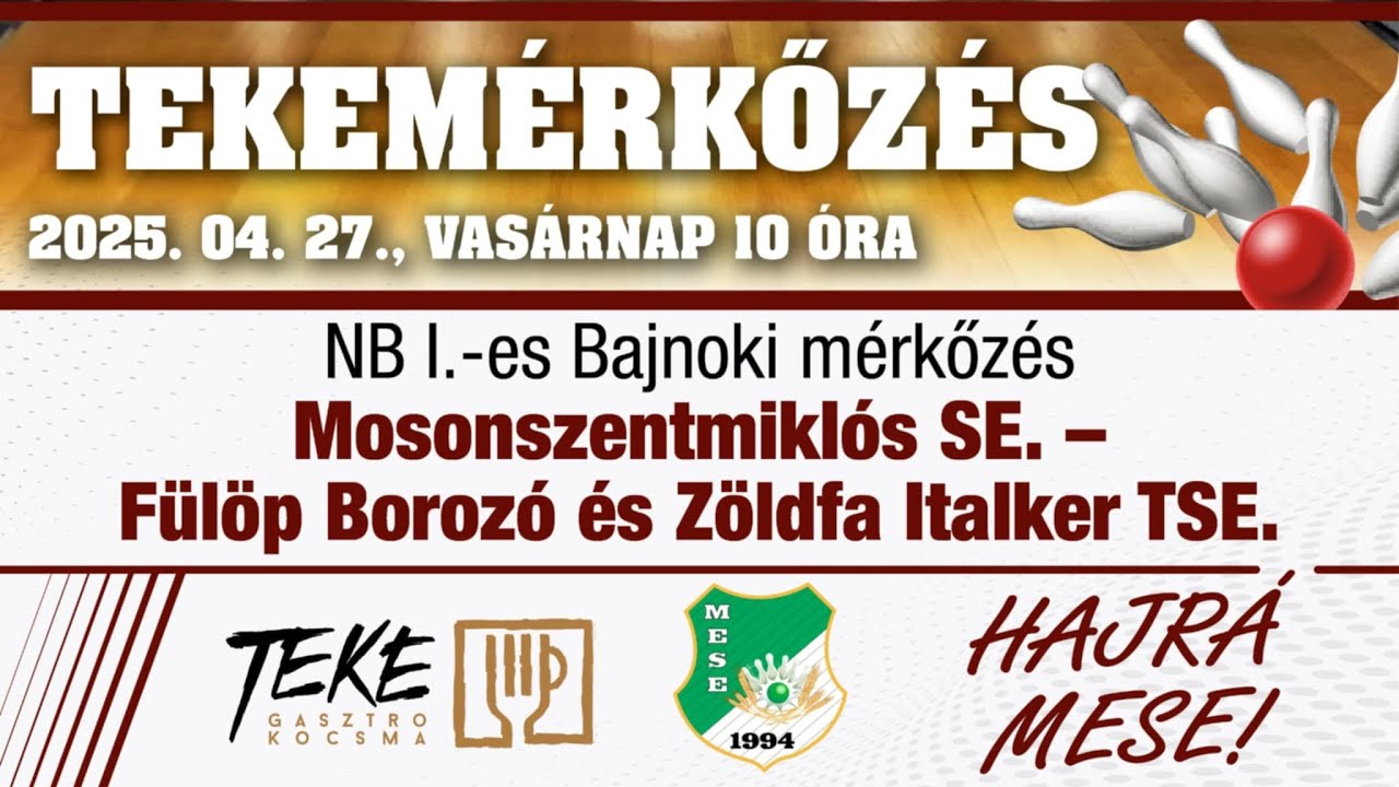 Mosonszentmiklósi SE - Fülöp Borozó & Zöldfa Italker TSE 21. forduló 2025.04.27