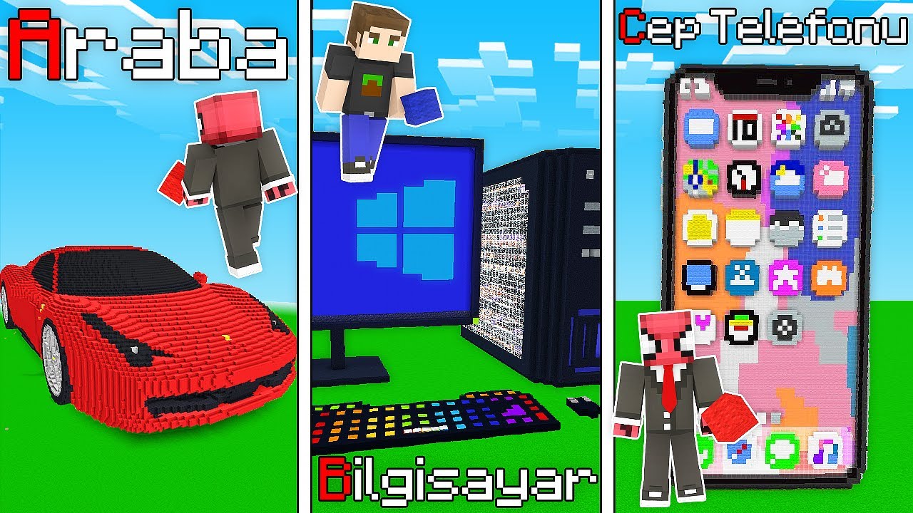 ALFABETİK SIRAYLA YAPI KAPIŞMALARI 🔤 - Minecraft