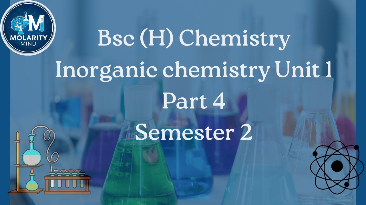 Inorganic chemistry unit 1 part 4 bsc chemistry honours semester 2