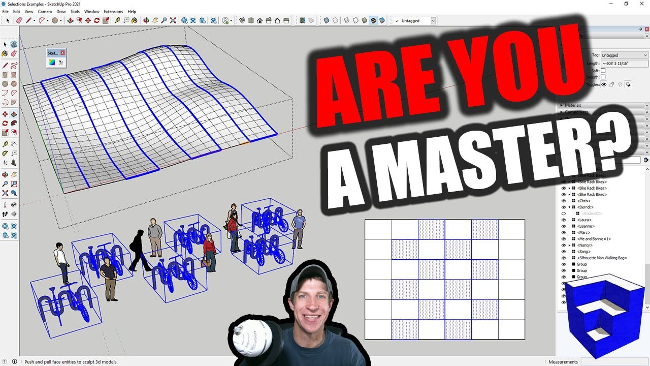 SKETCHUP MASTERS know these SELECTION TIPS!