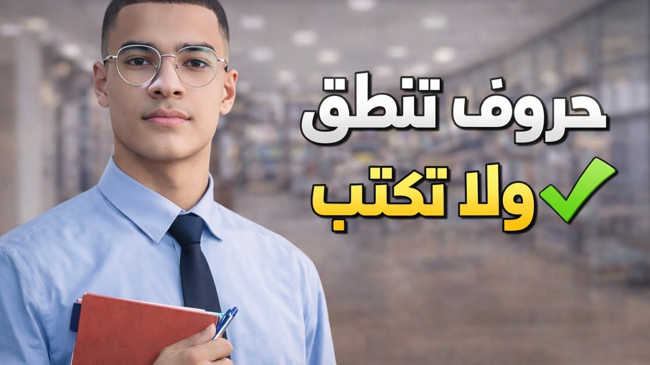 حروف تنطق ولا تكتب