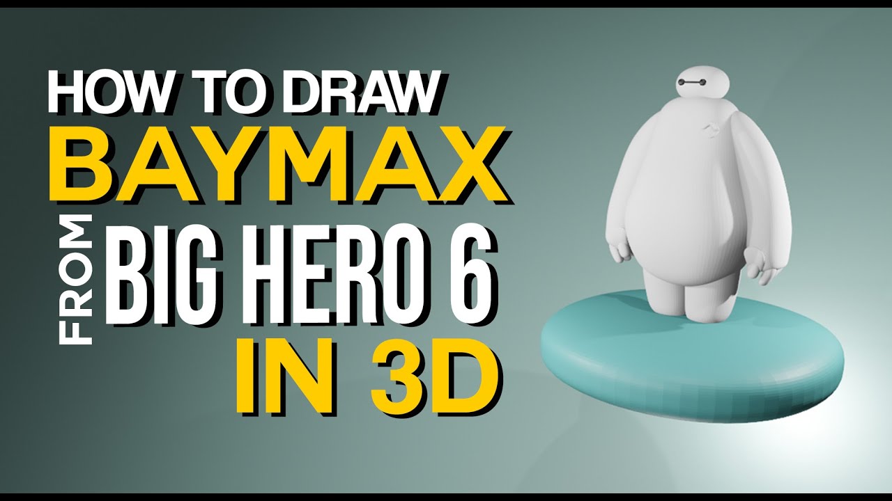 How To Make BAYMAX From BIG HERO 6 in 3D | BAYMAX in Blender