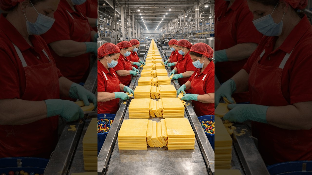 Massive Scale: The process of making super delicious cheese.( Full Process)