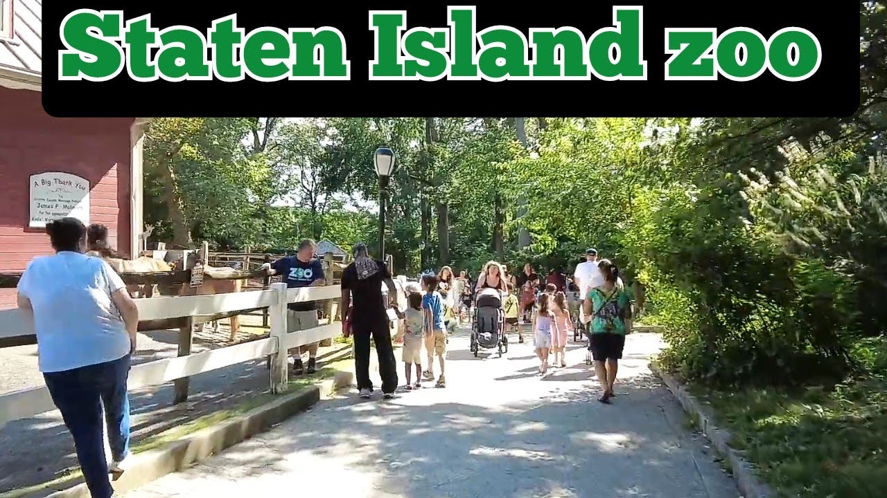 Walking inside Staten Island Zoo in New York City