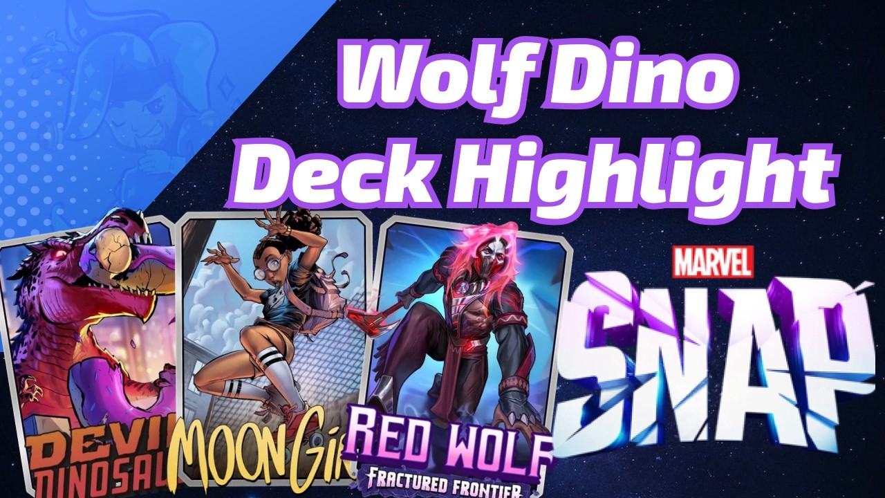 Red Wolf Devil Dino shoots for the Moon Girl | Marvel SNAP Deck Highlight