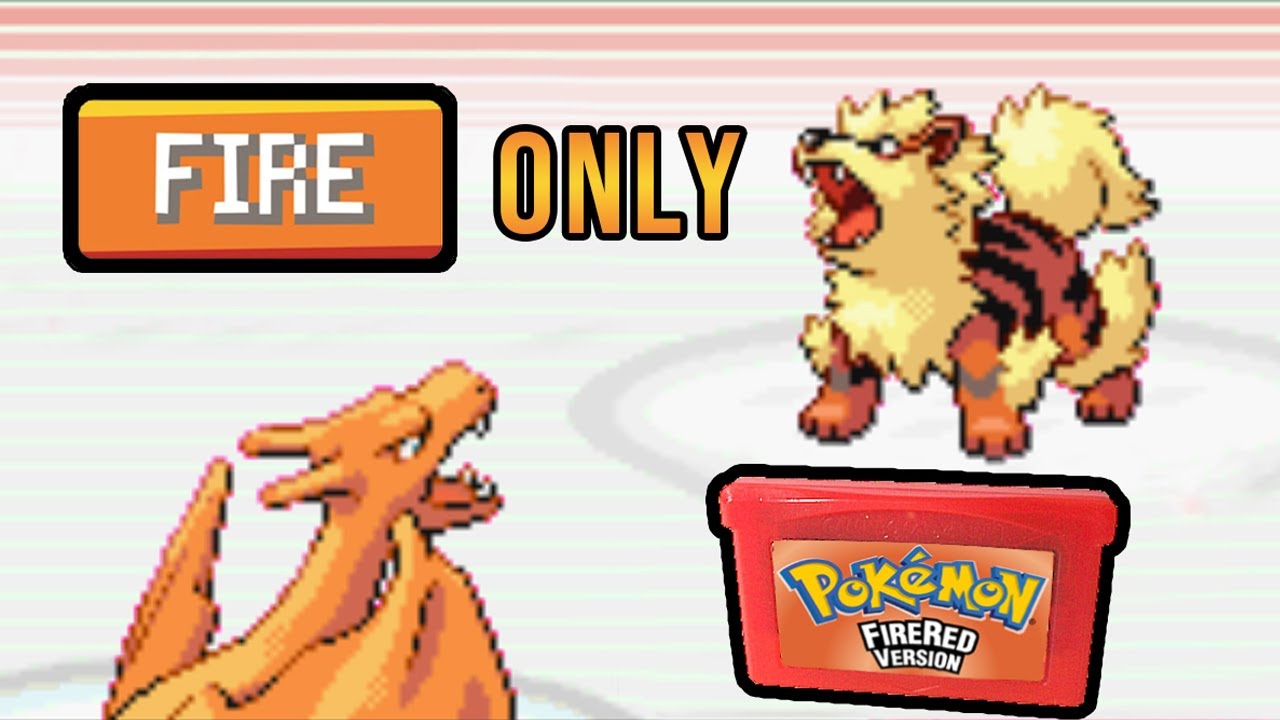 Can you beat Pokemon Fire Red with only Fire Type Pokemon?