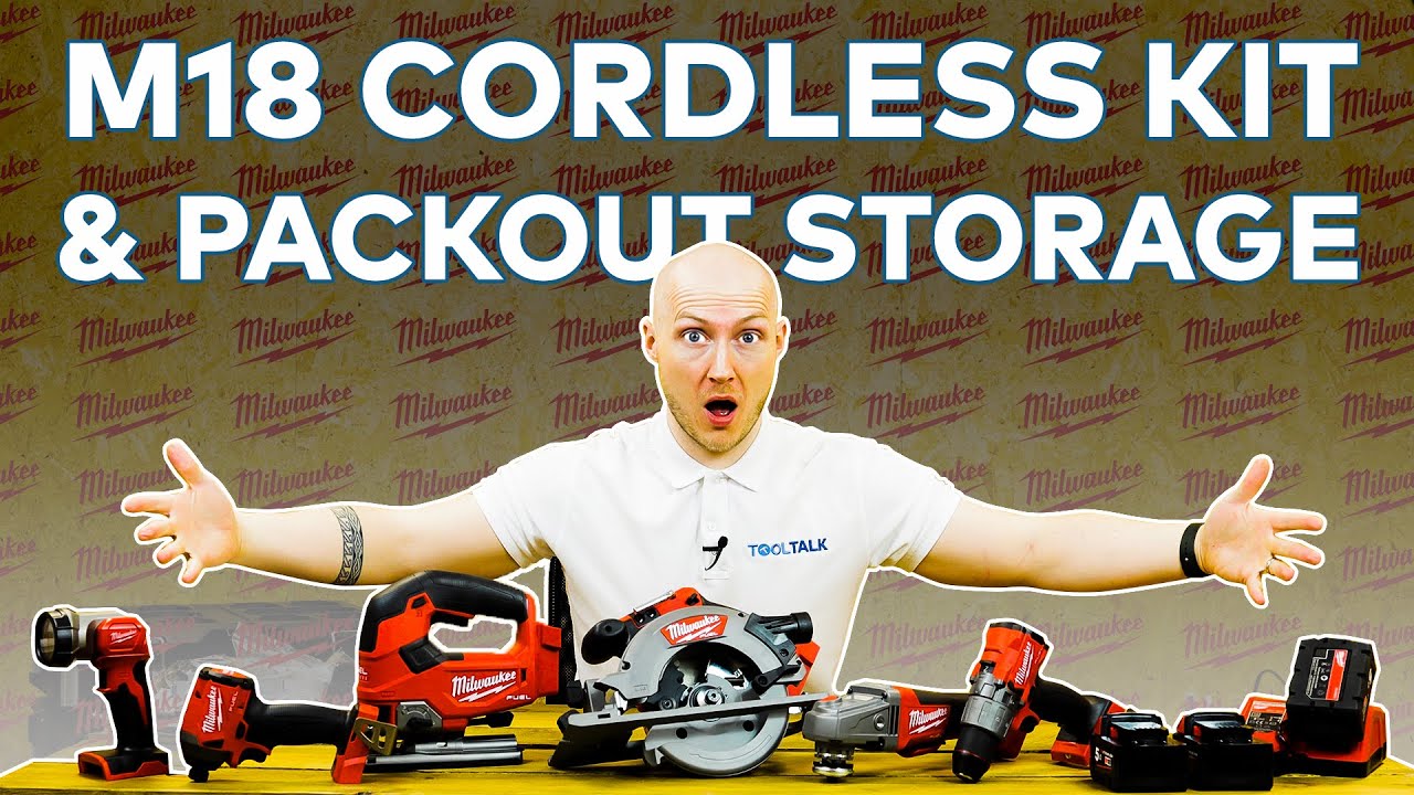 Milwaukee 6 Piece M18 fuel Cordless Kit with Packout Tool Storage Unboxing