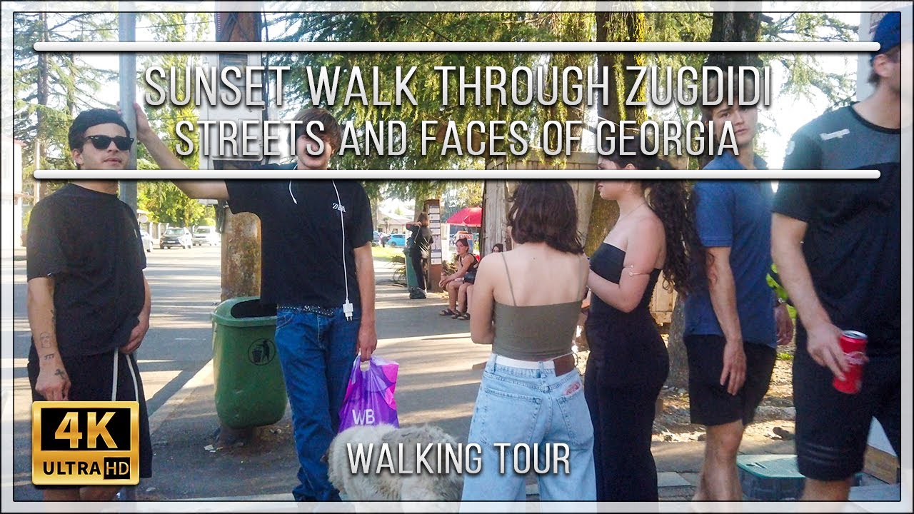 Sunset Walk Through Zugdidi | Streets and Faces of Georgia