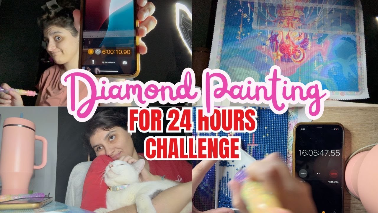 Diamond Painting FOR 24 HOURS | diamond painting challenge