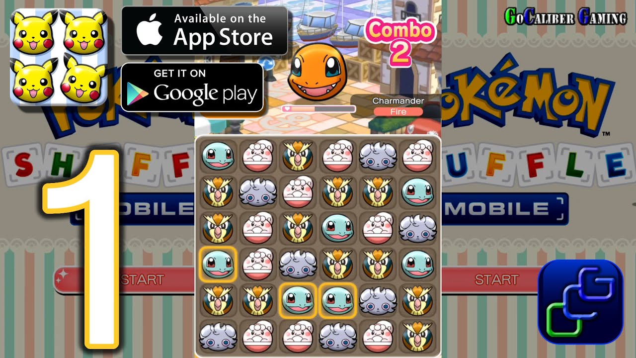 Pokemon Shuffle Mobile Android iOS Walkthrough - Gameplay Part 1 - Stages 1-5