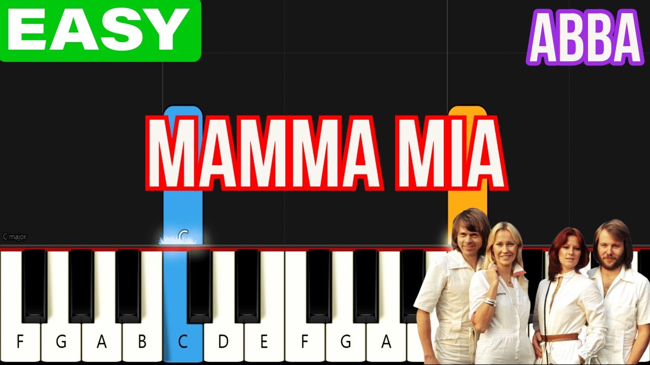 Abba - Mamma Mia | EASY Piano Tutorial for Beginners