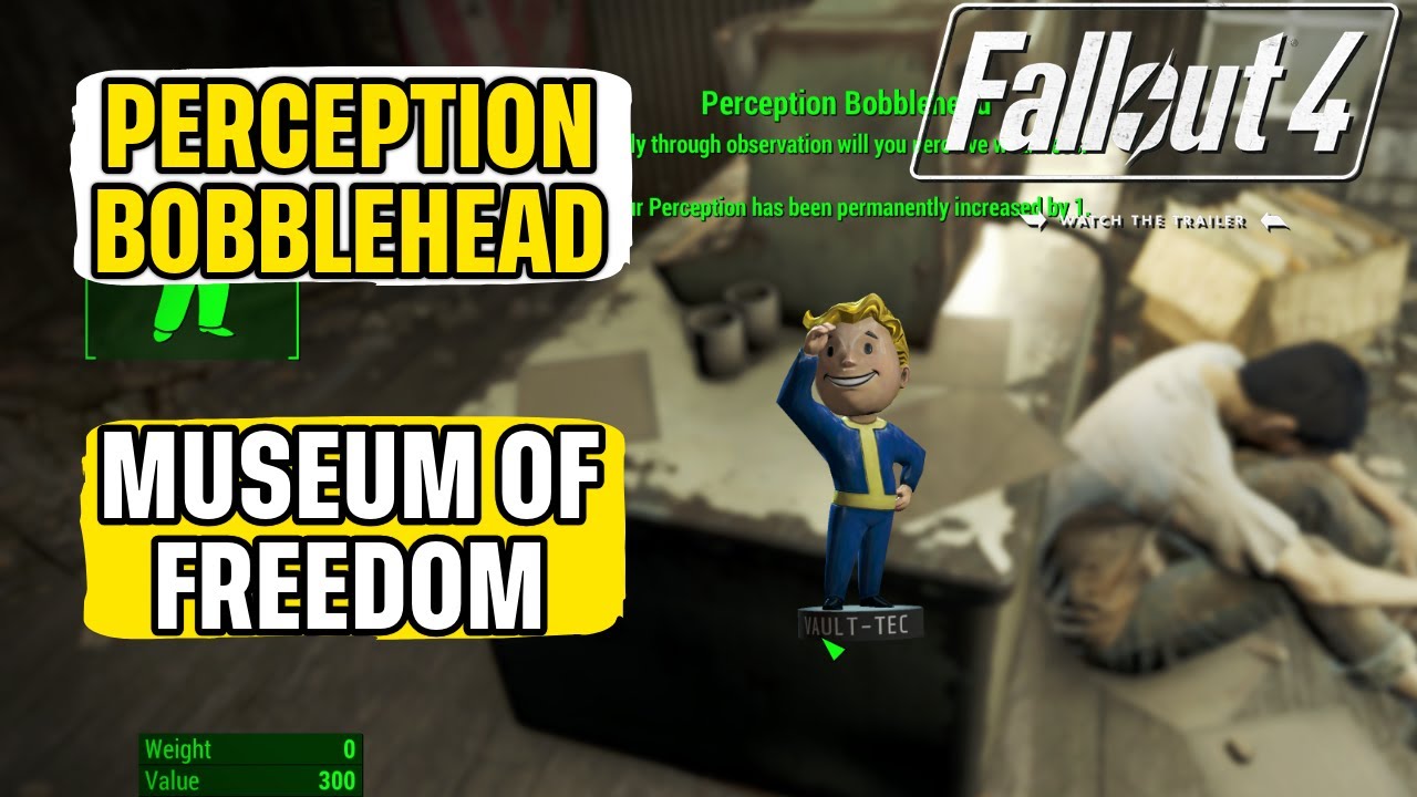 Museum of Freedom Perception Bobblehead Location Fallout 4 Quick Guide