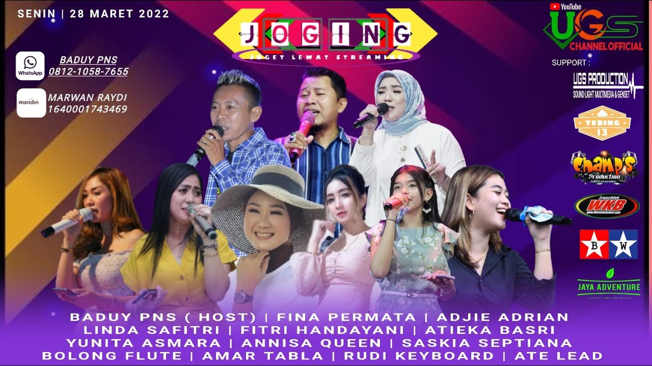 Ugs Channel official Live Streaming Di program (JOGING) 28 MARET 2022