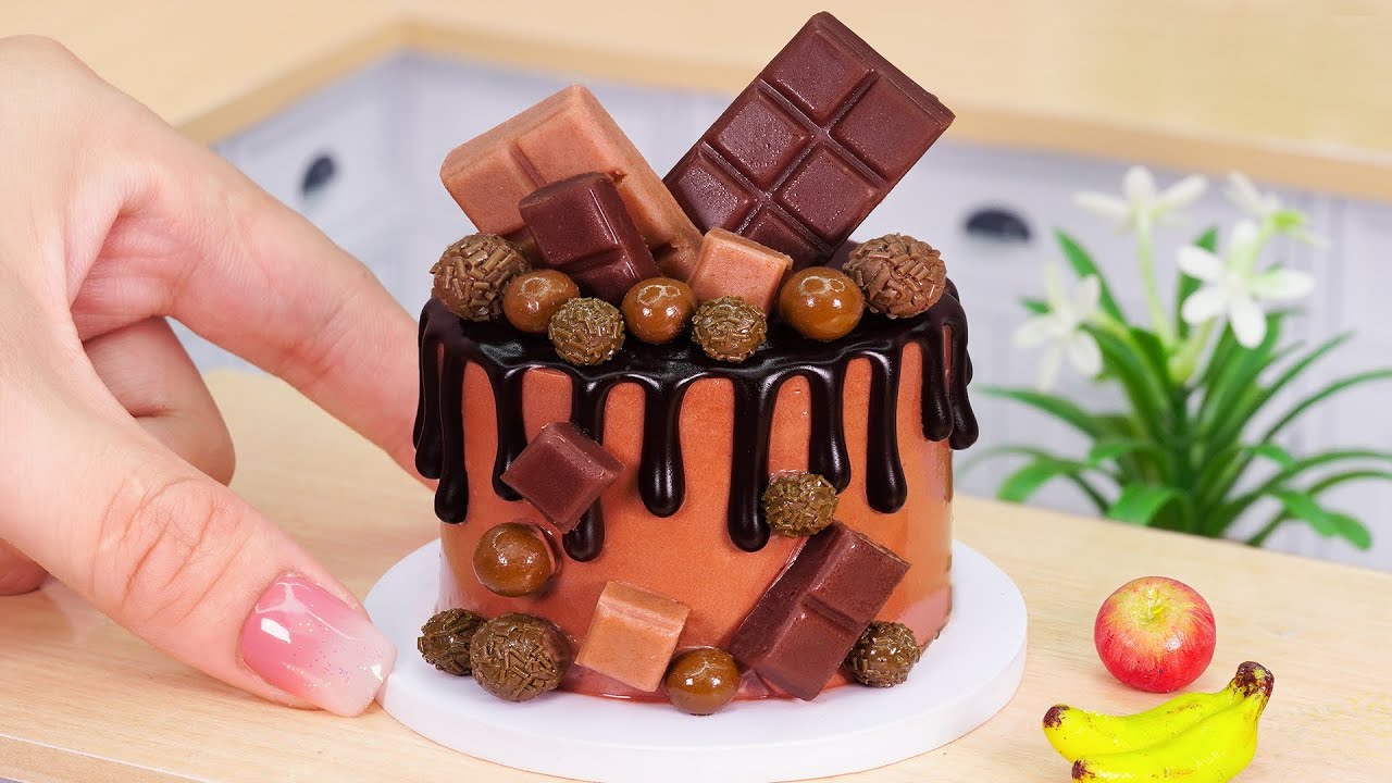 Satisfying Miniature Chocolate Cake Decorating Tutorials🍫 The Best Miniature Chocolate Cake