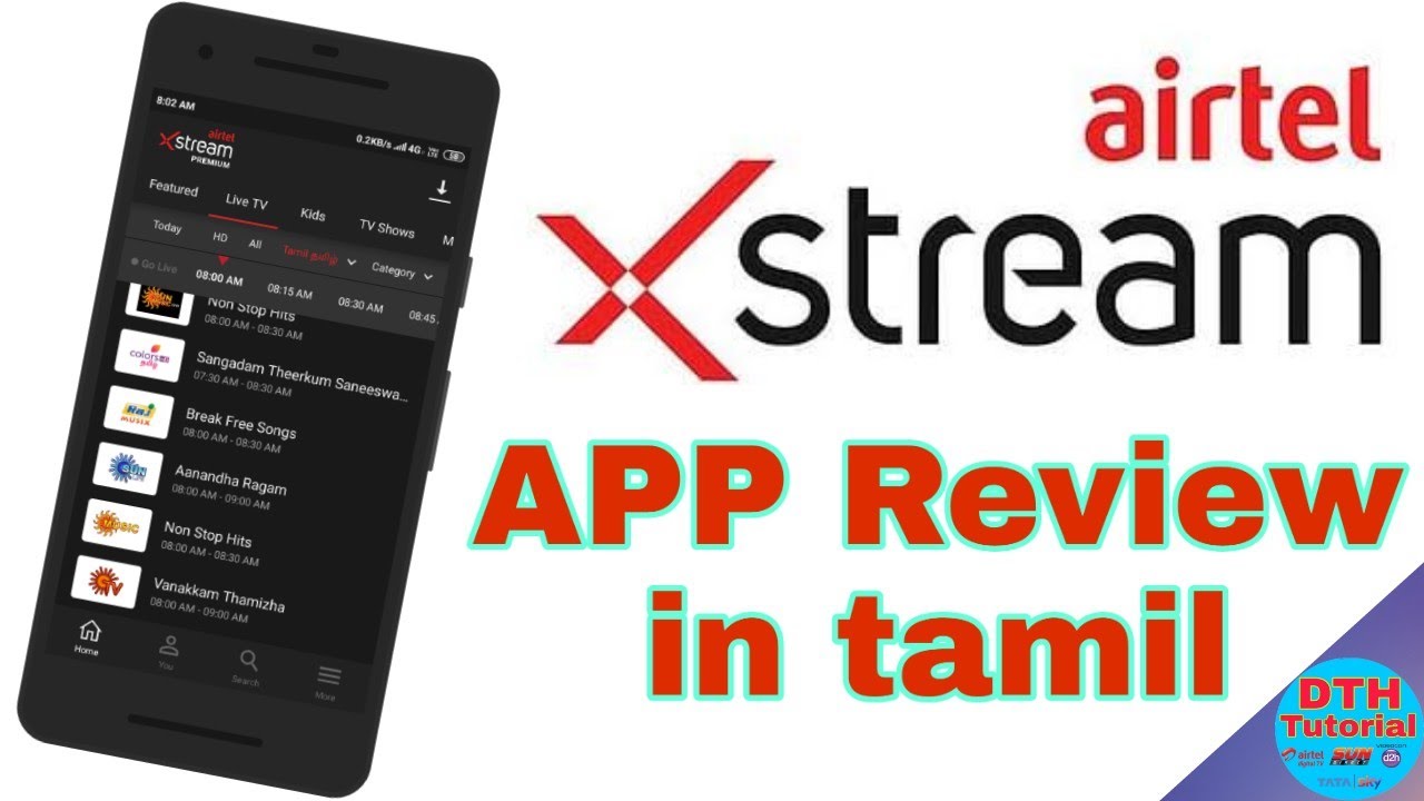 Airtel Xstream App Review in tamil