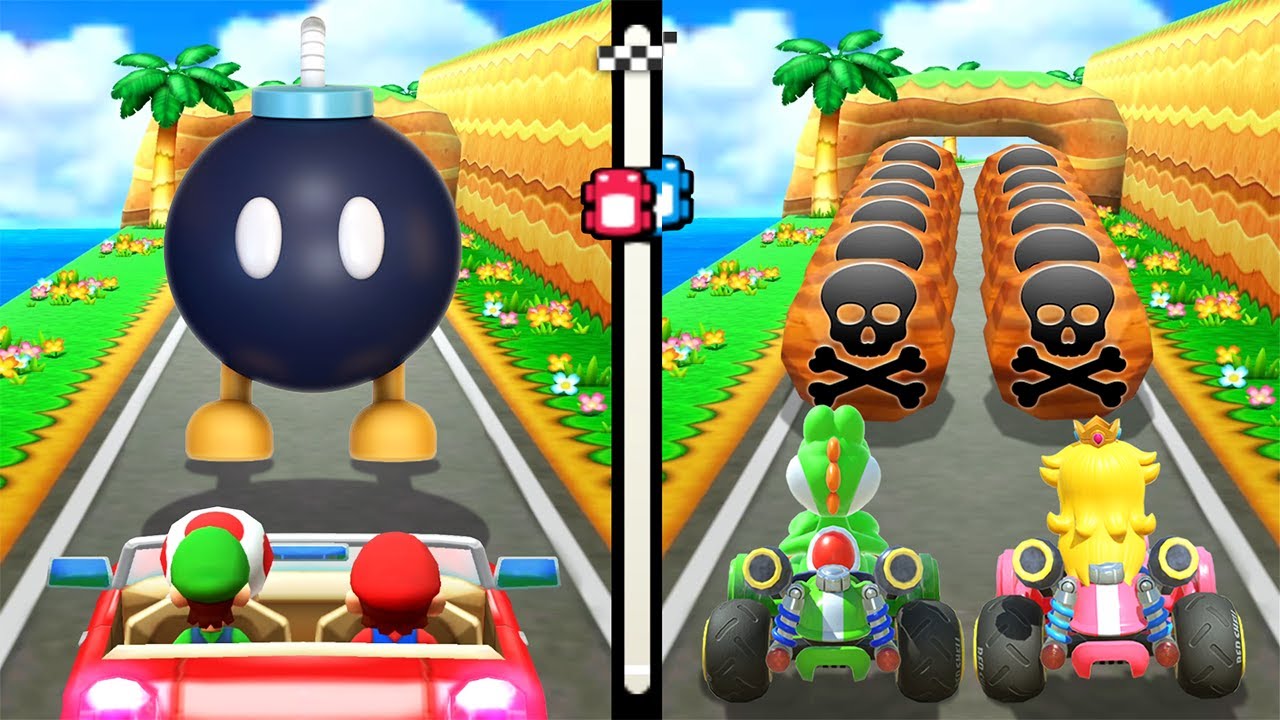 Mario Party The Top 100 Minigames - Mario Vs Yoshi Vs Luigi Vs Peach (Master Difficulty)