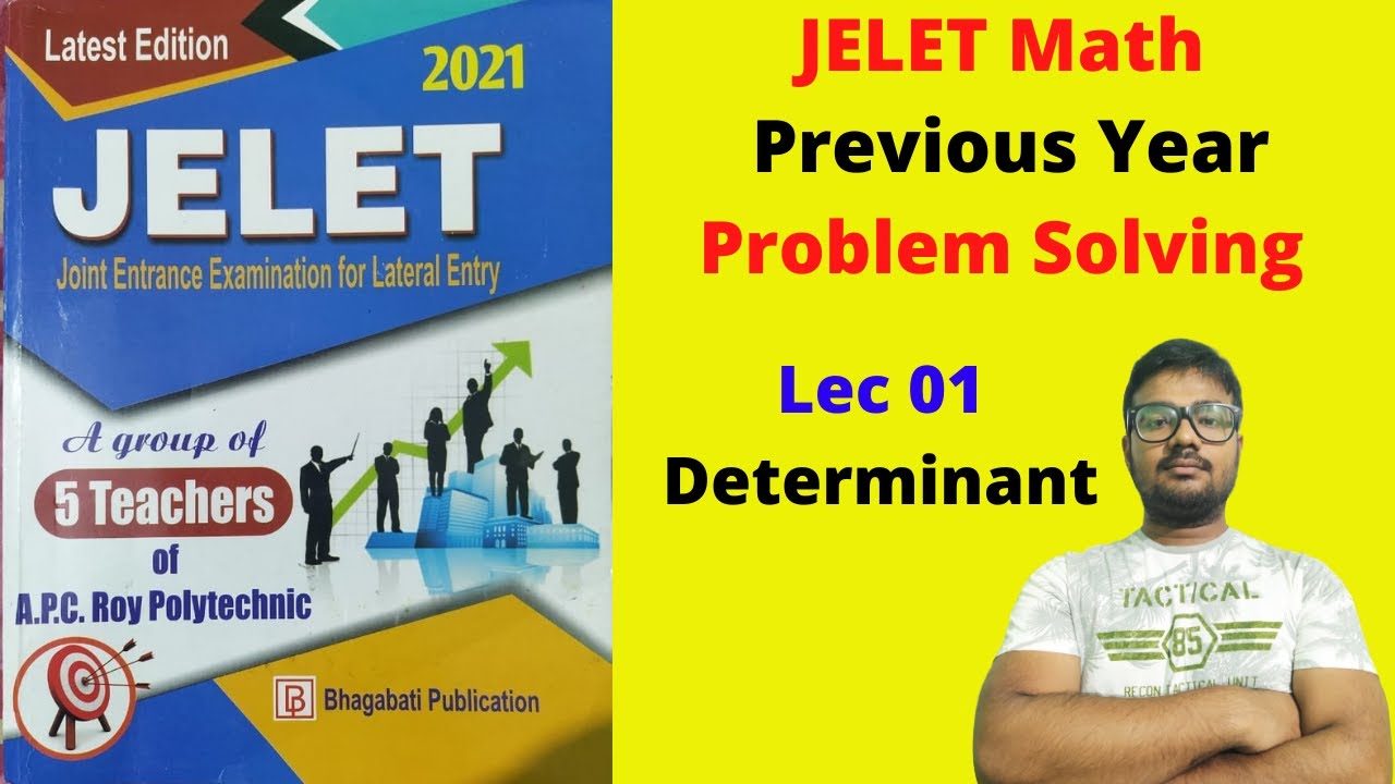 Determinant | JELET Math | Previous year question solve |