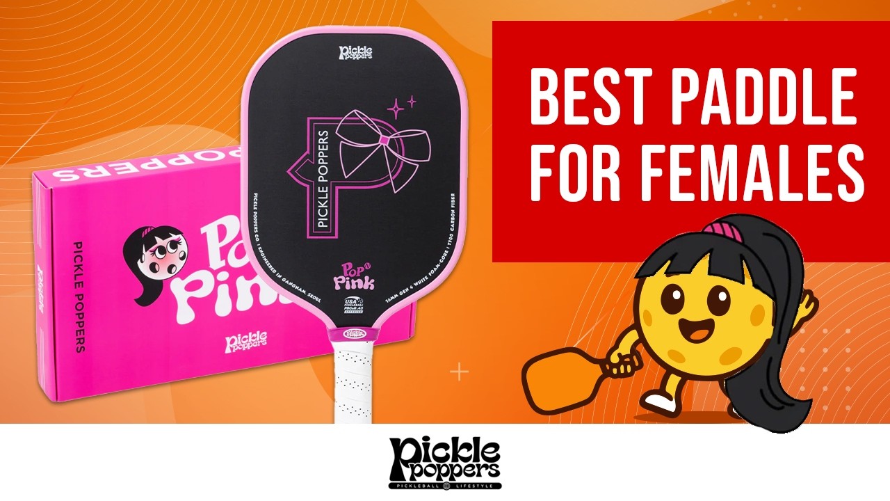 Best Pickleball Paddle for Females?! Picklepoppers Pop N Pink