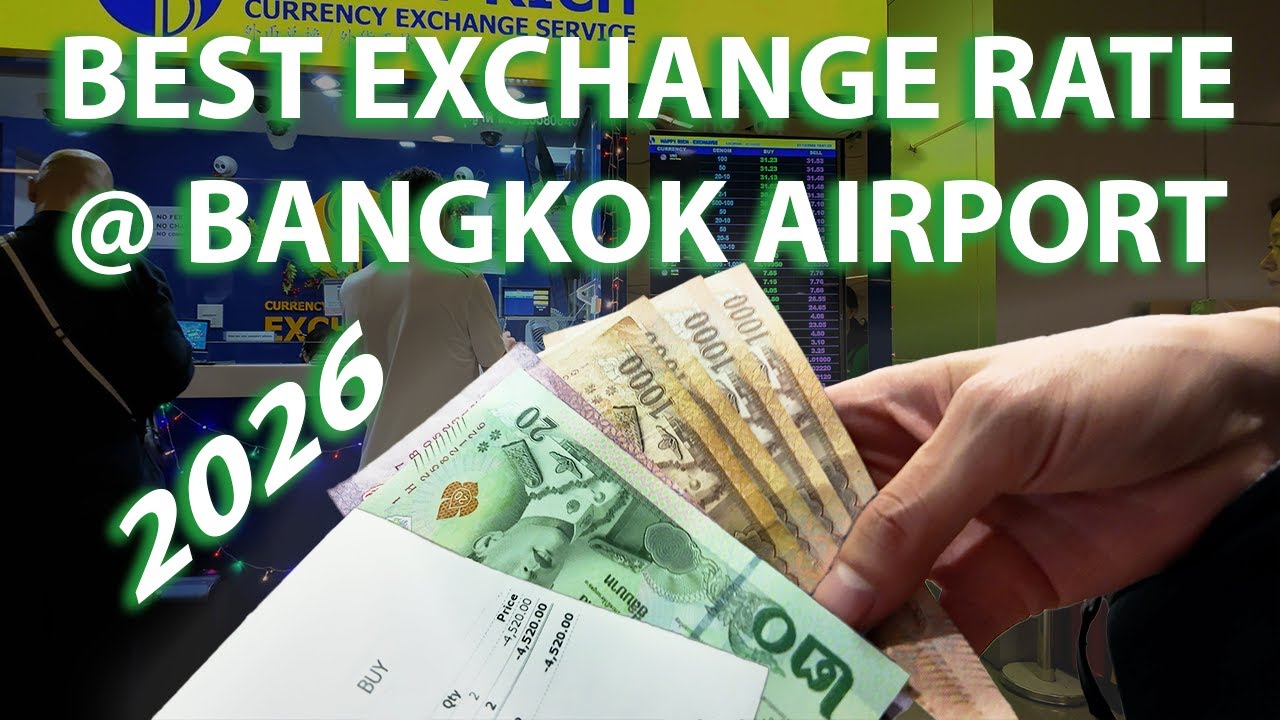 Bangkok Arrival on New Year’s Day 🇹🇭 | Best Airport Exchange Rates + Airport Rail Link Guide