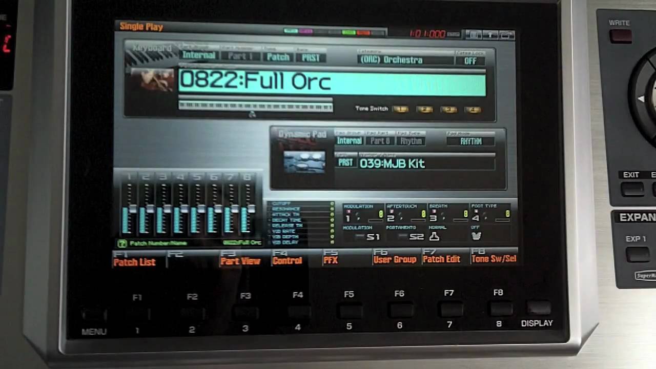 Базовая последовательность Roland Fantom G, часть 1