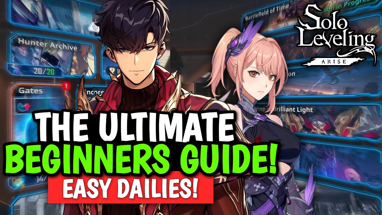 THE ULTIMATE BEGINNERS SOLO LEVELING: ARISE GUIDE! EVERYTHING TO DO EVERYDAY TO BECOME THE STRONGEST