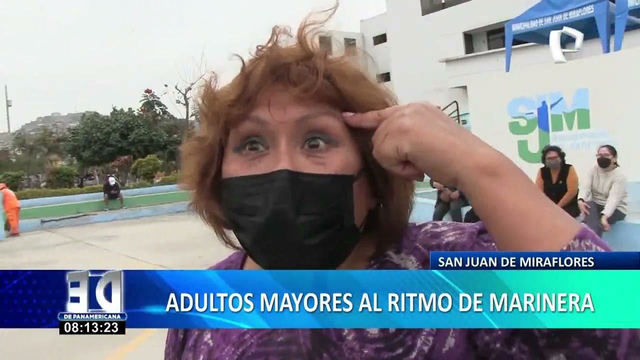SJM: Decenas de adultos mayores se desestresan y relajan bailando marinera