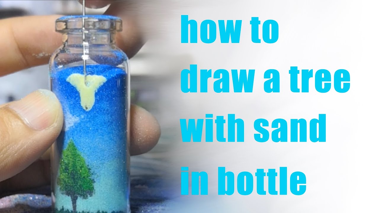 How to draw a tree with sand in bottle ｜sandart |sand painting |沙瓶画｜サンドぺインテイング｜
