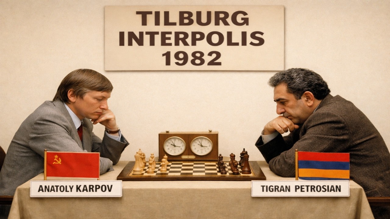 Anatoly Karpov vs Tigran Petrosian - Tilburg Interpolis, 1982