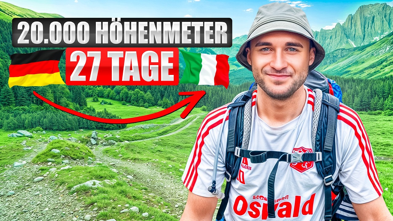 Zu Fuß von München nach Venedig | Über die Alpen in 27 Tagen