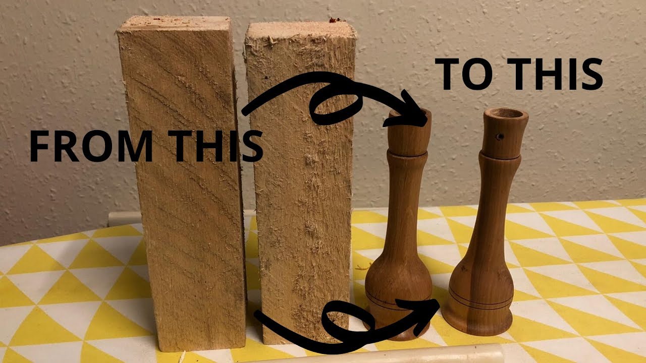 Woodturning | Scrap Wood Candle Holder