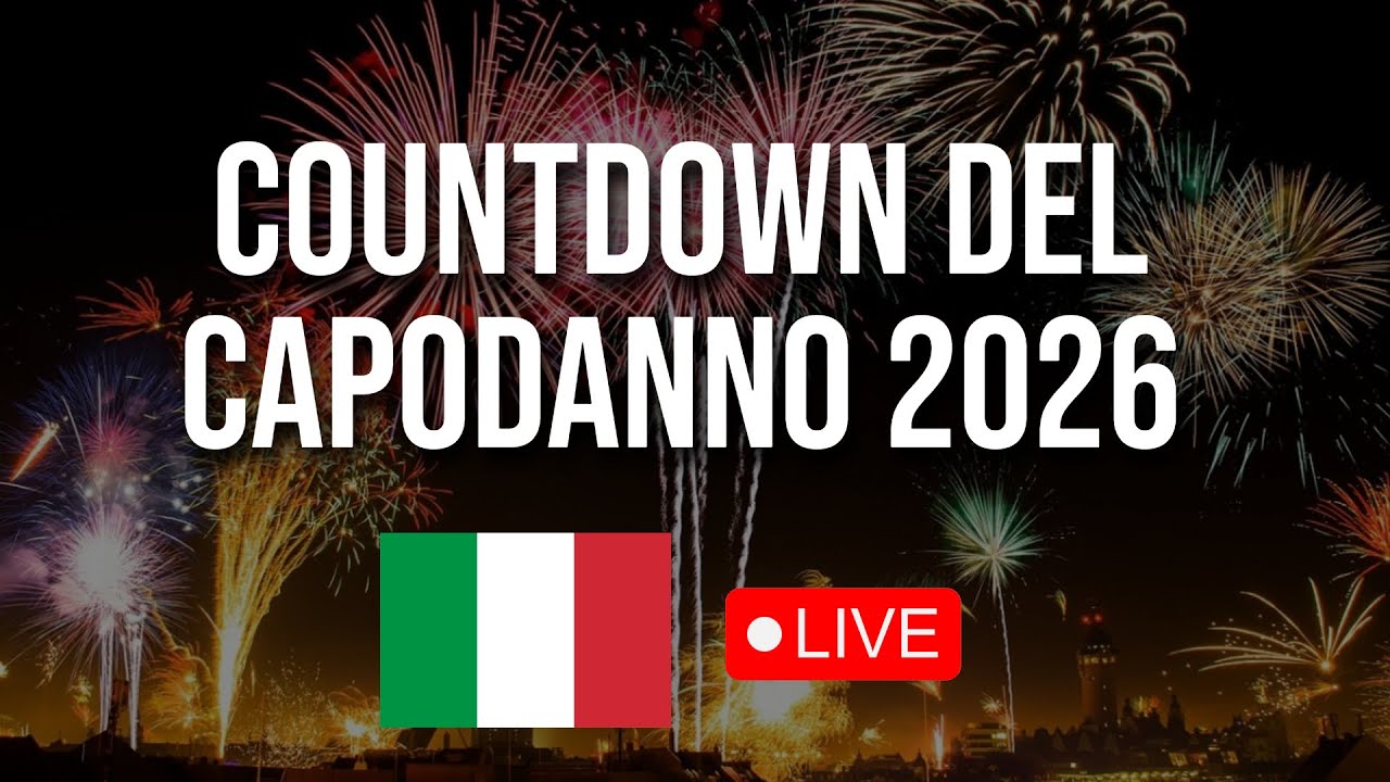 🔴 COUNTDOWN DEL CAPODANNO 2026 - conto alla rovescia fino al 2026 - Capodanno 2026