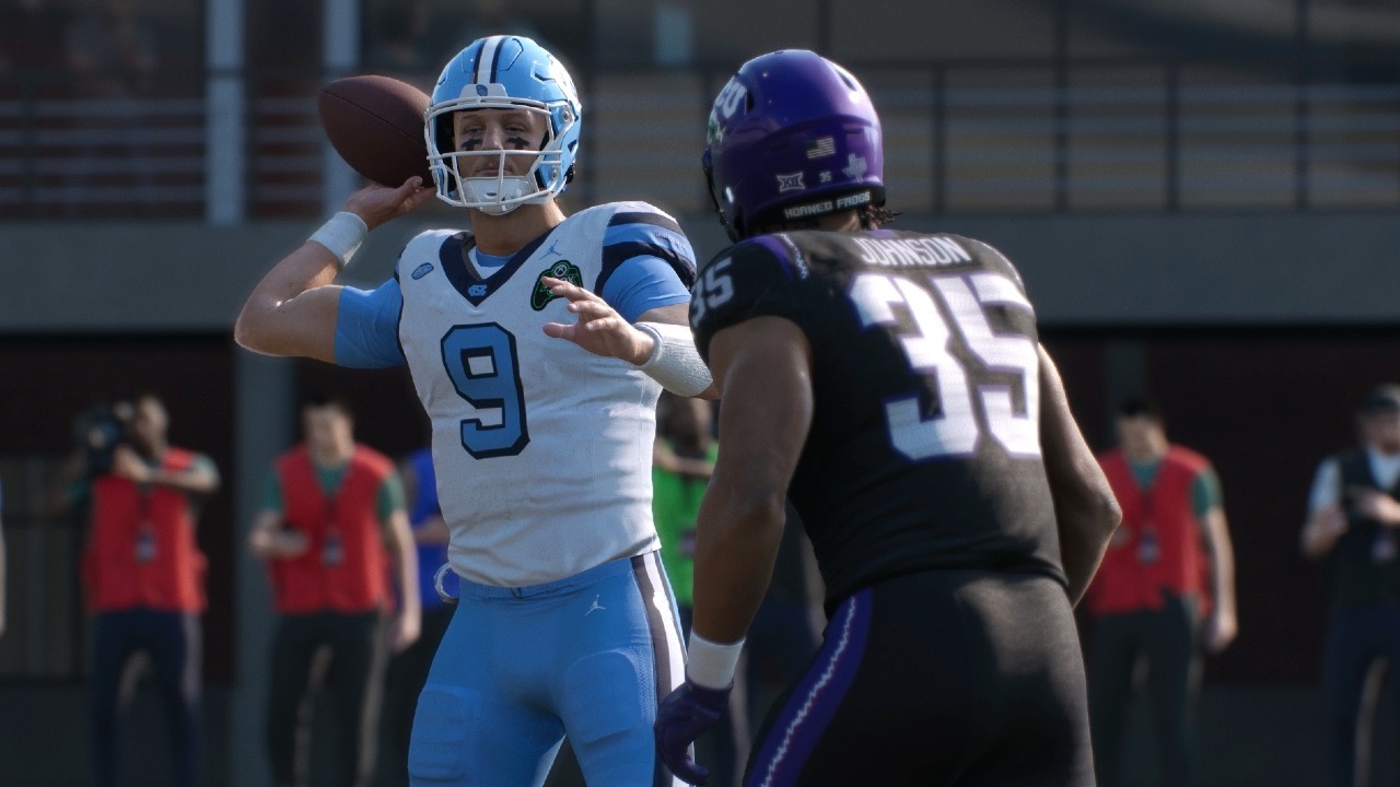 North Carolina против TCU &mdash; NCAA Football 29.08.26, лучшие моменты всей игры (симуляция College F...