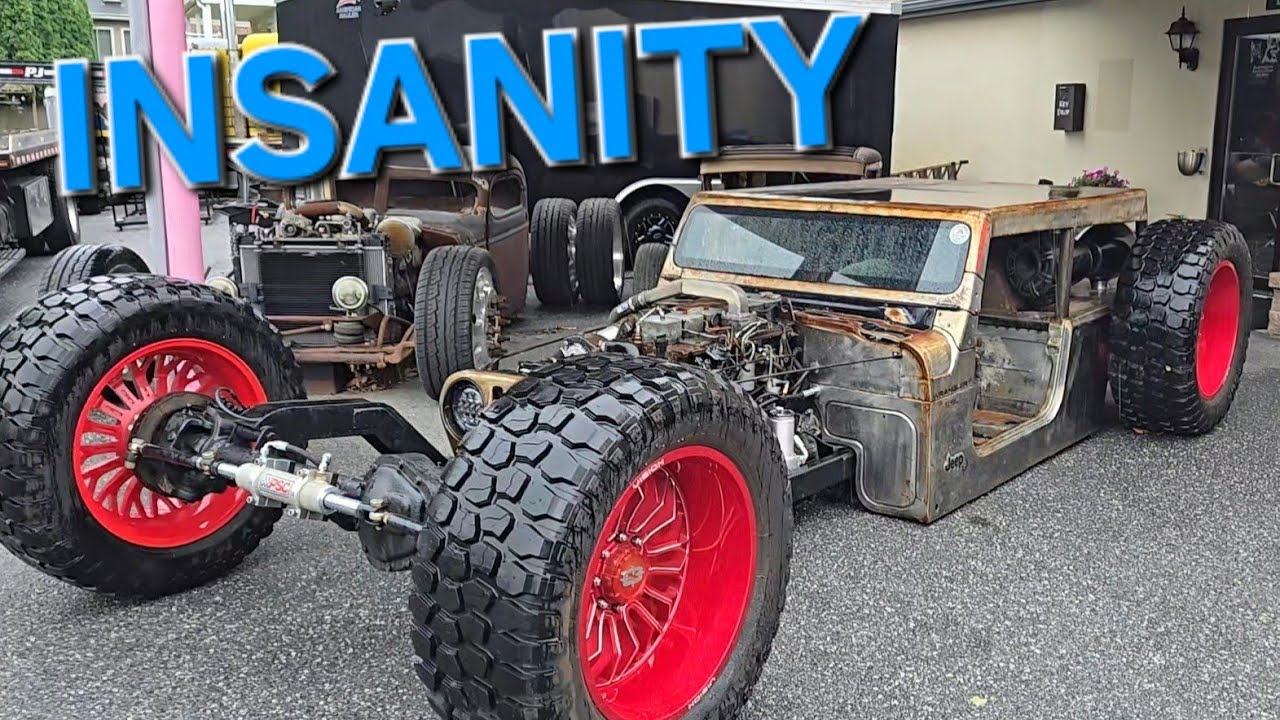 INSANE Jeep Ratrod Turbo #customcars #Ratrods #Fabraction