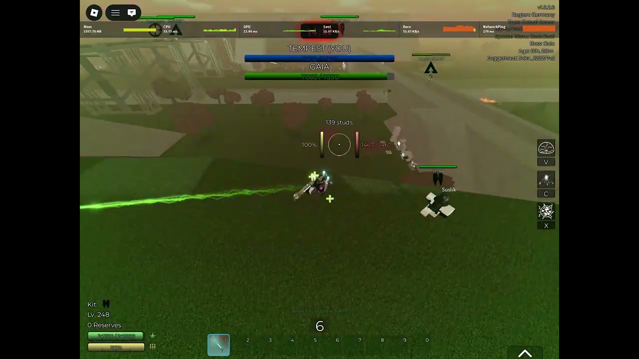 (DvN: Stronghold Showdown) Ally tempest vs Gaia